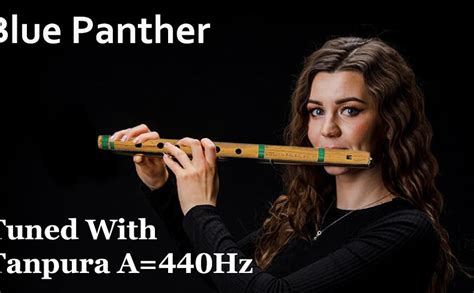 Blue Panther Indian Bamboo Flute Bansuri, Set of 2, Fipple & Transverse ...