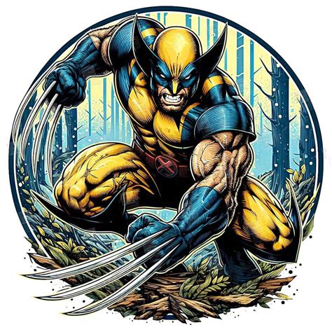 PNG Xmen Wolverine Clipart Logan Mcu Superheroes Watercolor Digital ...