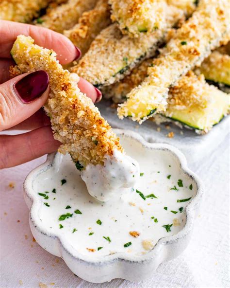 Baked Parmesan Zucchini Sticks - Jo Cooks
