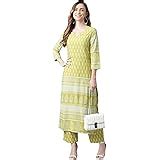 Buy Khushal K Women's Cotton Kurta With Palazzo Pant Set at Amazon.in