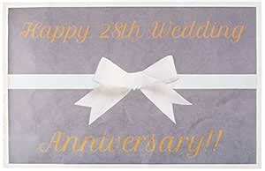 Buy Placemats 12 of Happy 28th Wedding Anniversary, Paper Placemats in ...
