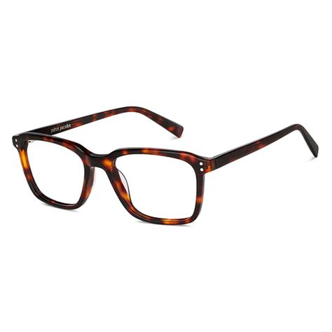 Brown Tortoise Full Rim Square John Jacobs Rich Acetate JJ E14008M -C2 ...