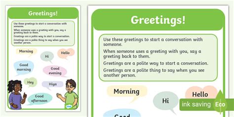 Starting a Conversation Social Greetings (teacher made)