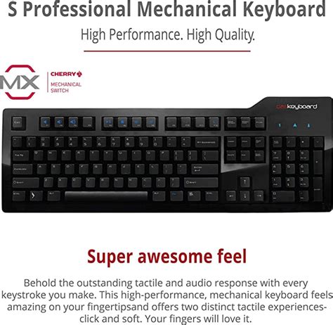 Das Keyboard Model S Wired Mechanical Keyboard, Cherry MX Blue Mechani ...