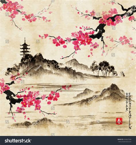 Traditional Japanese Landscape Paintings