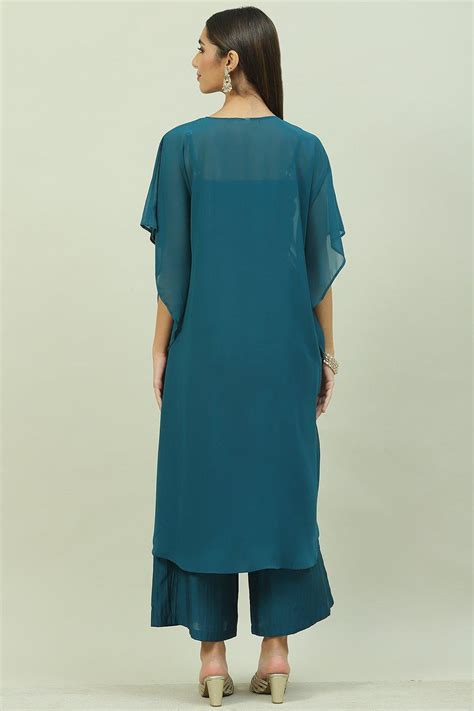Teal LIVA Straight 2 Piece Set