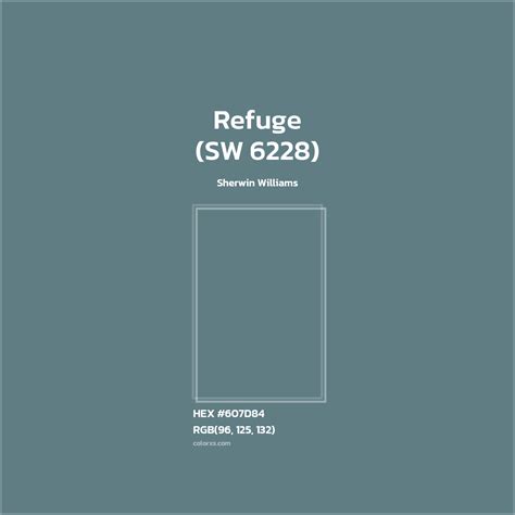 Sherwin Williams Refuge (SW 6228) Paint color codes, similar paints and ...