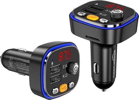 INICIO Bluetooth 5.3 FM Transmitter Aux Car Adapter 3 Ports 30W PD 18W ...