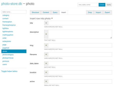 SQLite HTML 的图像结果