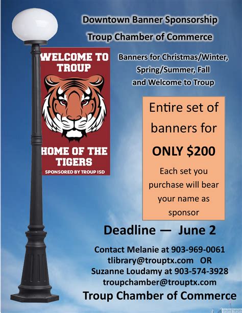 Chamber of Commerce – City of Troup, TX