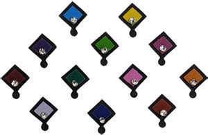 Comet Busters Fancy Multicolor Square Bindi With Silver Stone (BV1527 ...