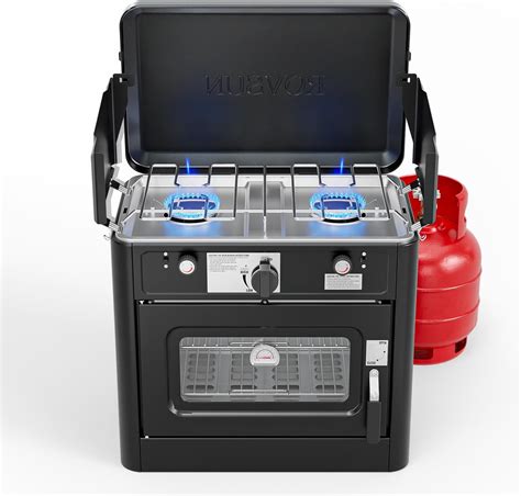 Amazon.com: 4 Burner Gas Stove Portable Outdoor Stove with Removable ...