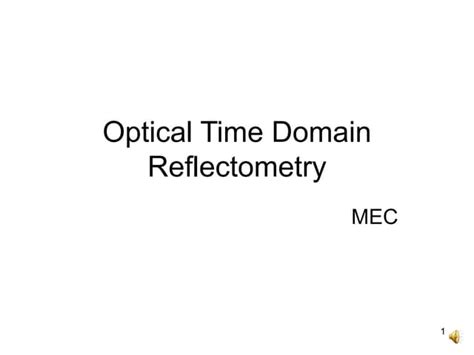 Image result for Optical time-domain reflectometer Tutorial