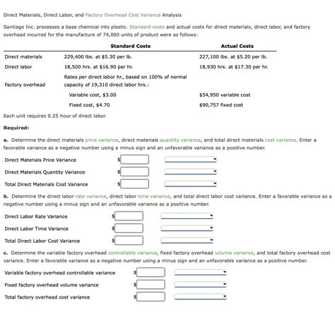 Solved Direct Materials, Direct Labor, and Factory Overhead | Chegg.com