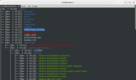 Ubuntu Tree Command 的图像结果