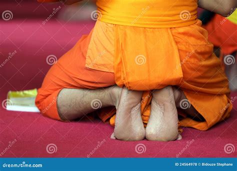 Buddhist monk foot stock photo. Image of male, asia, soutane - 24564978