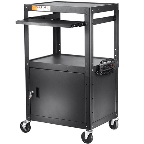 POCHAR Height Adjustable Metal AV Cart with Pullout India | Ubuy