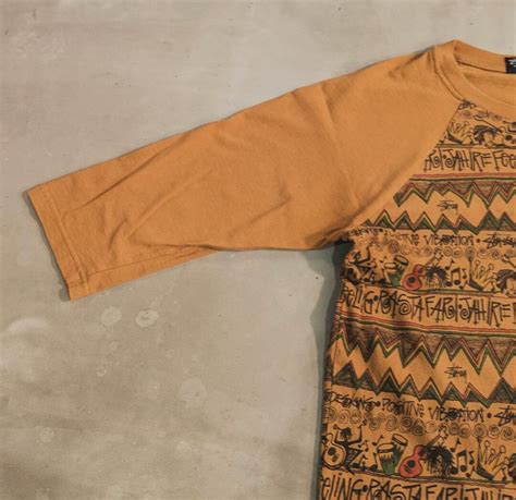 old stussy IRIE BAND RASTA raglan sleeves tee 小岩店 | What’z up