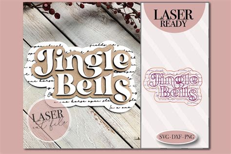 Buy Jingle Bells Svg Laser Cut File, Christmas Sign Svg, Holiday Laser ...