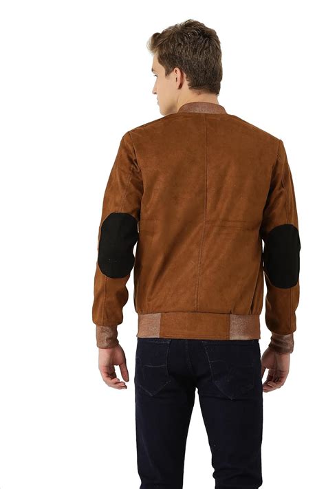 Leather Retail Suede Faux Leather Jacket For Men's (LRSUDELBR)