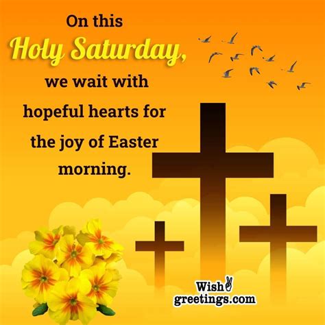 Holy Saturday Wishes Messages - Wish Greetings