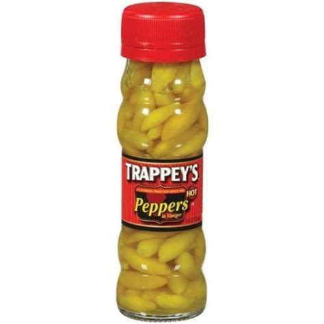 Trappeys Peppers in Vinegar - 4.5 oz. jar, 24 jars per case by Trappey ...