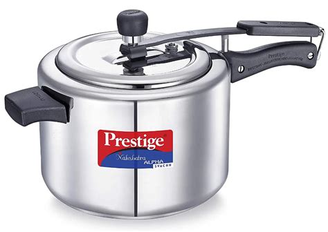 Prestige Nakshatra Alpha Svachh Stainless Steel Pressure Cooker 5 L ...