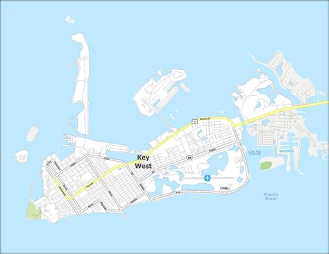 Key West Sightseeing Map