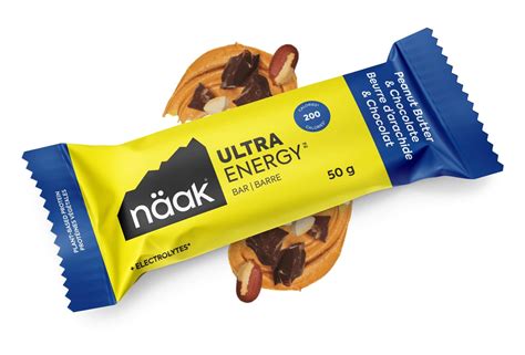 Naak Barre énergétique Ultra Energy - beurre de cacahuètes et chocolat