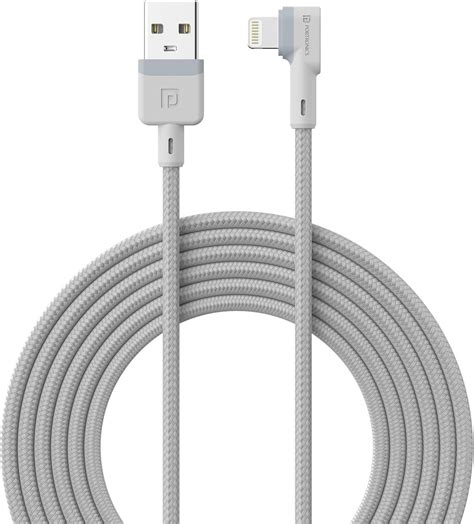 Portronics Konnect L 2M Fast Charging 3A 8 Pin USB Cable with Charge ...