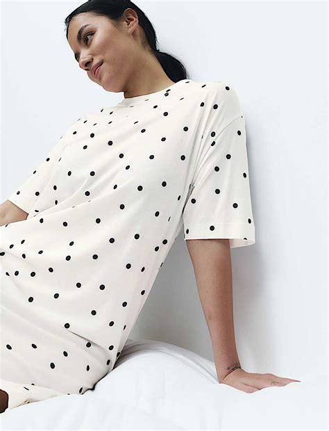 Buy Cool Comfort™ Cotton Modal Printed Nightdress at Marks & Spencer