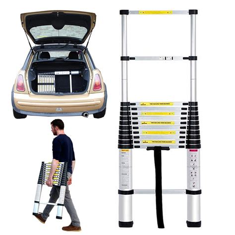 Buy Aluminum Telescopic Extension Ladder (12.5 Ft Tele) - EN131 ...