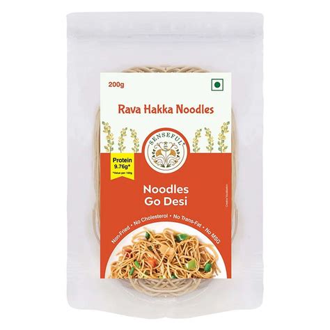 Senseful Rava Hakka Noodles