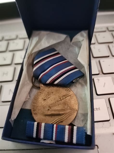WW2 American Campaign Medal+Ribbon in Original Box SEE STORE WW2 MEDALS ...