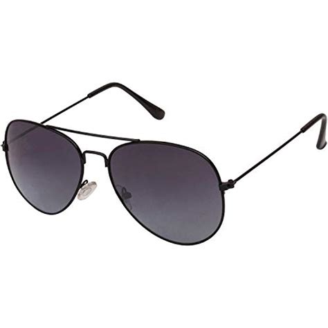Buy Online Mantra Black Lens Black Frame Aviator Sunglasses for Men and ...