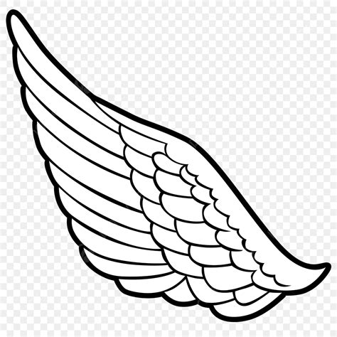 One Side Wing Clip Art, Half Wing, Wing, Clipart PNG and Vector with ...