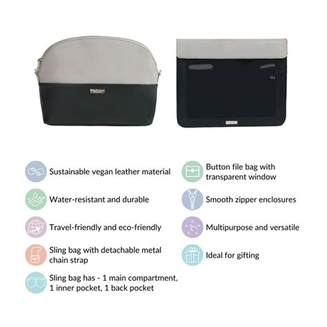 Multipurpose Sling Bag And Sleeve Set Of 2 Black Online - Premium ...