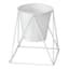 White Metal Planter Stand, Small | At Home