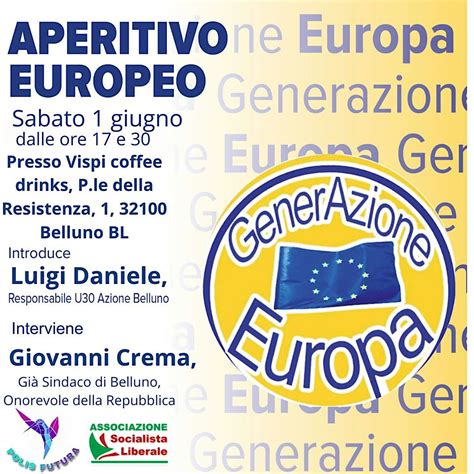 Aperitivo Europeo 1 giugno, VISPI coffedrinks, Belluno, 1 June 2024 ...