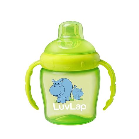 LuvLap Hippo Spout Cup Green (225ml)