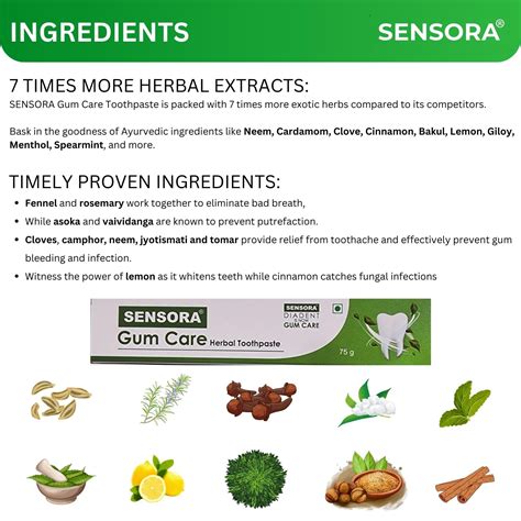 25% offer on SENSORA Gum Care Toothpaste - Pack of 3 --- 2 Super soft ...