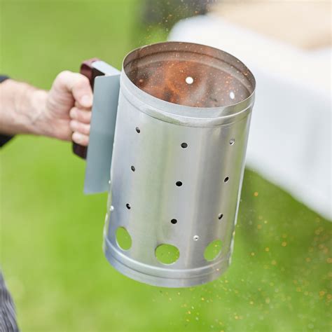 Charcoal Briquette Chimney Starter (Holds 5 lbs.)