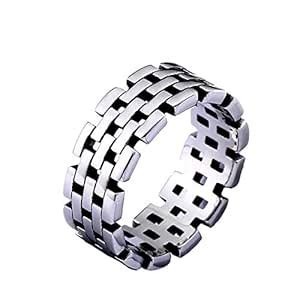 Buy RUVEE Heavy Metal Hardcore Biker Stainless Steel Ring for Men Boys ...