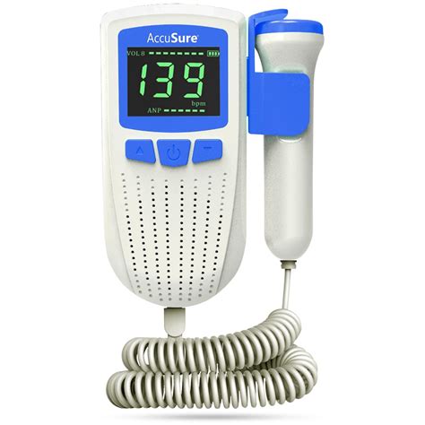 AccuSure Fetal Doppler for Doctors and Mothers Fetal Heart Rate Monito ...