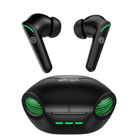 pTron Bassbuds Viper in-Ear TWS Earbuds, AptSense 40ms Gaming Latency ...