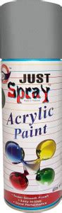 Just Spray Metalic silver Spray Paint Gloss Finish Spray Paint Quick ...