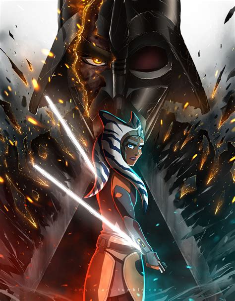 Darth Vader Vs Ahsoka Wallpapers - Wallpaper Cave