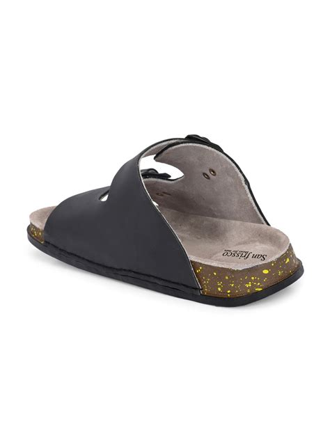 Bricklane Black Open Toe Flats – Sanfrissco
