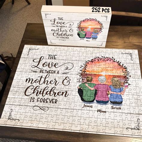 Family Puzzle - The love between a mother and children is forever ...