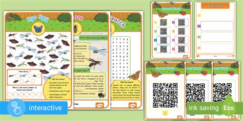 Insects QR Code Challenge (teacher made) - Twinkl